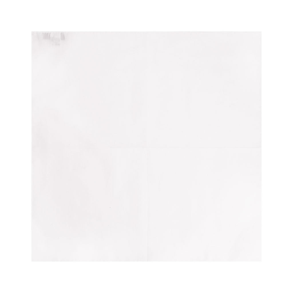 Luxury 100% Cotton Handrolled Pocket Square - White