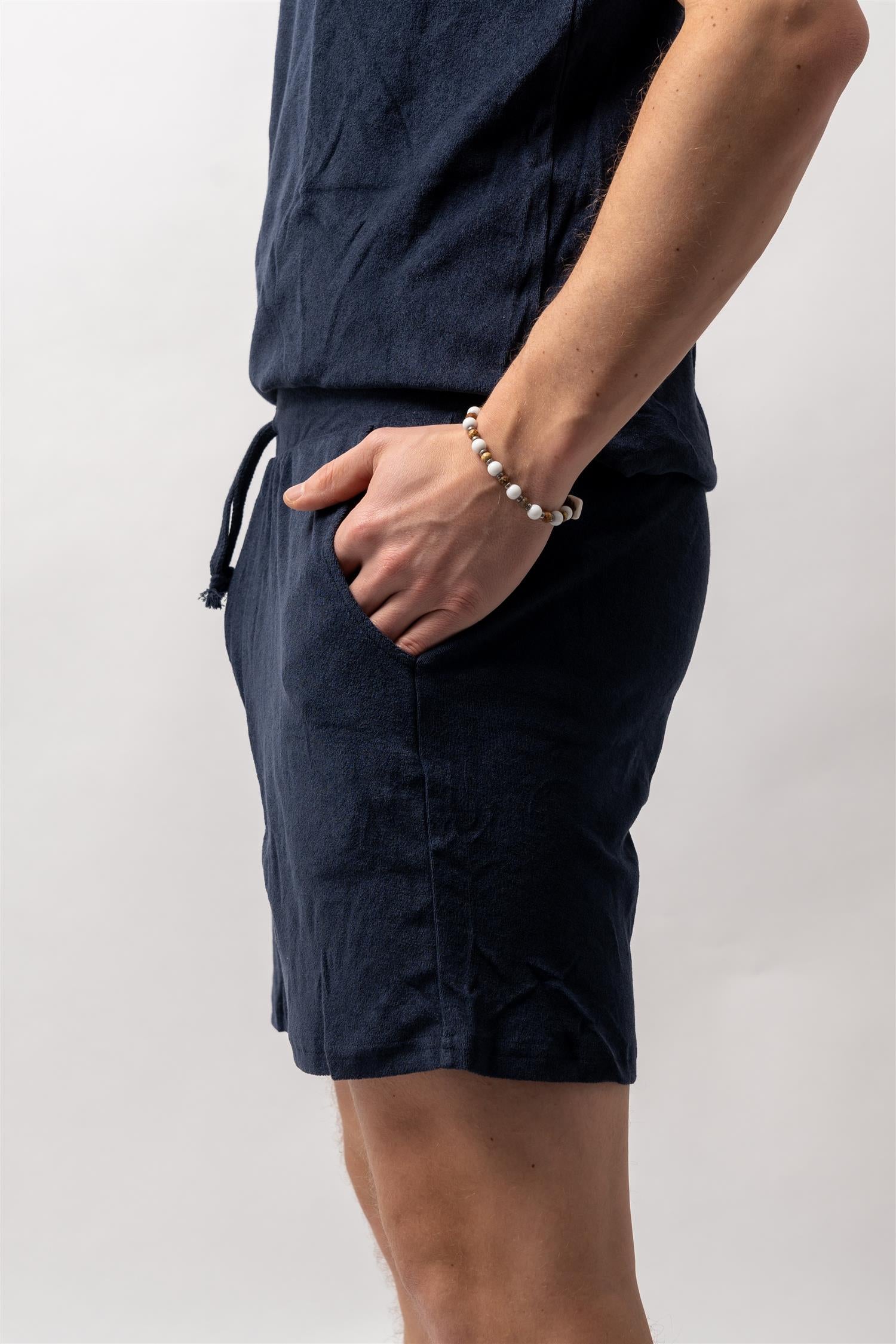 Shorts Towel Navy