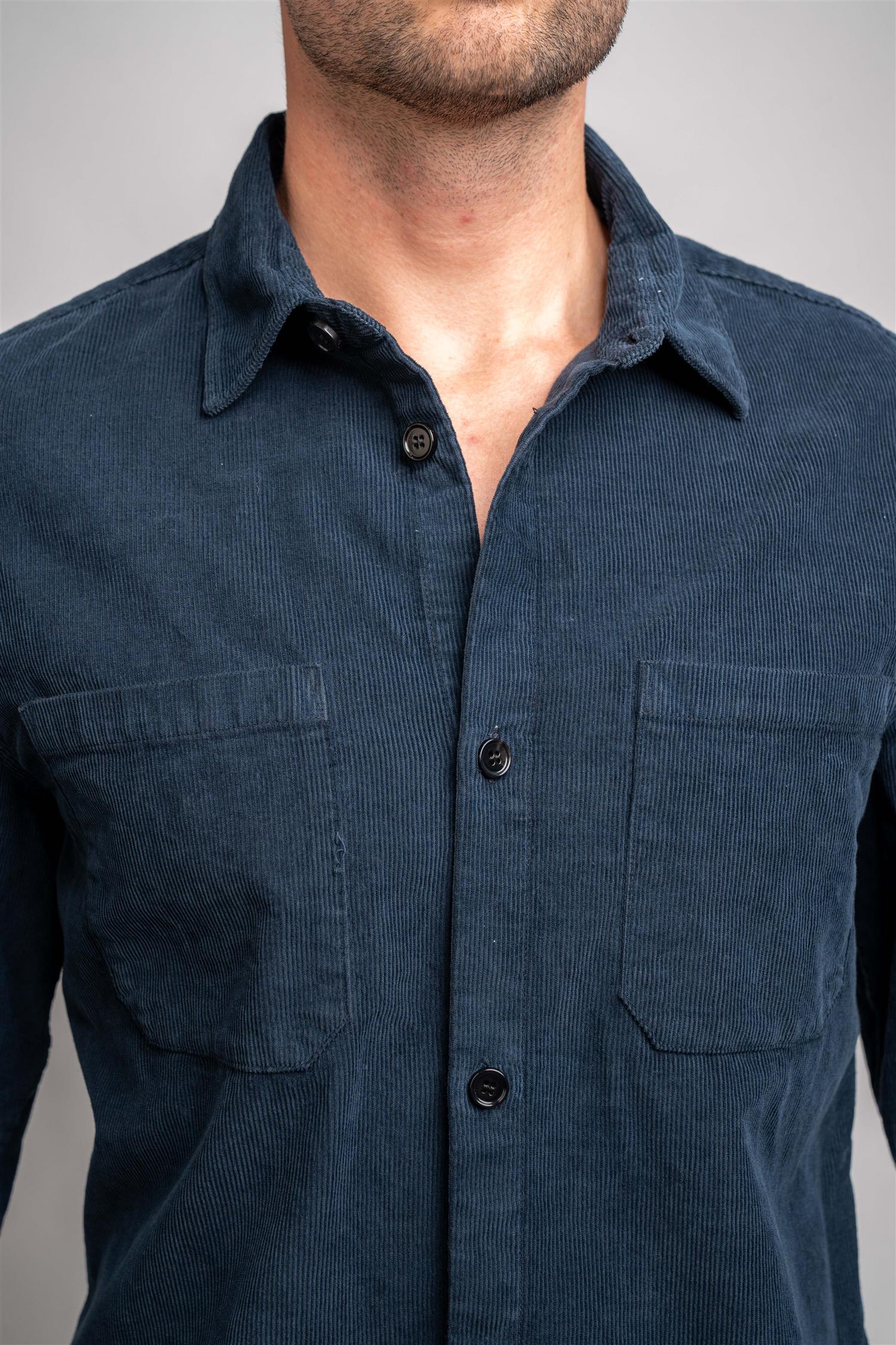 Shirt Jacket Cord - Navy