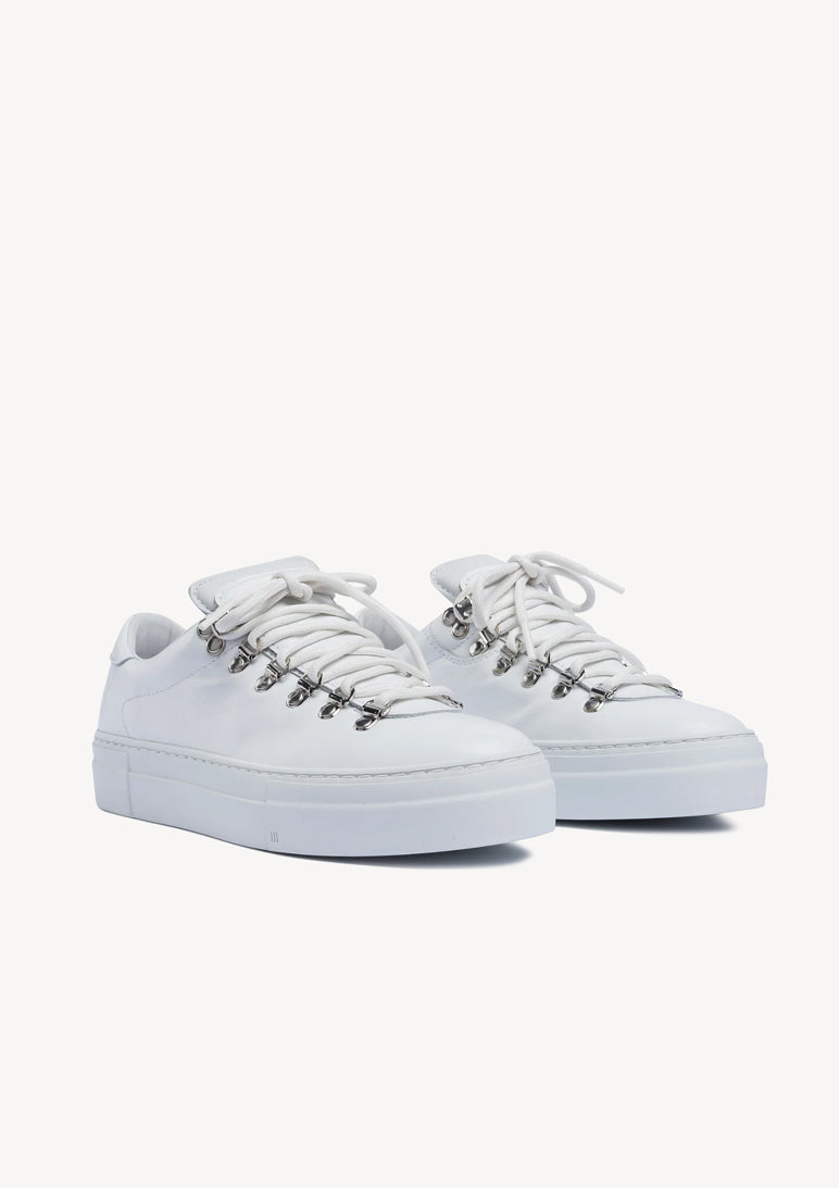 W Marostica Low Platform White nappa