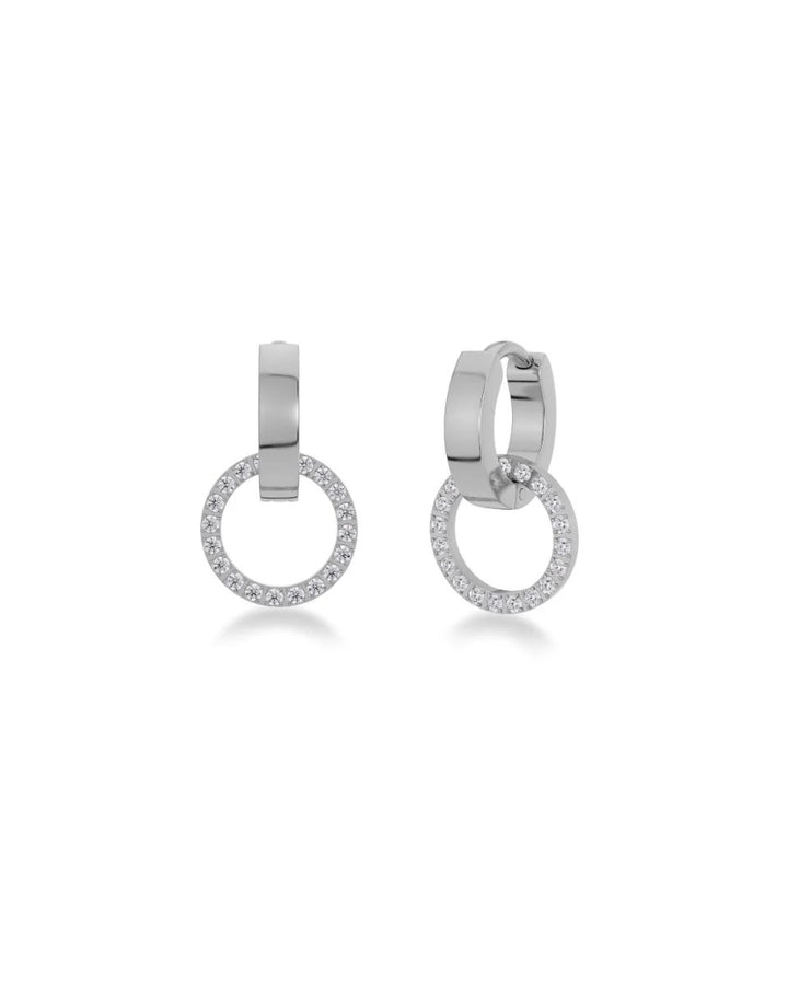 ETERNAL ORBIT EARRINGS STEEL