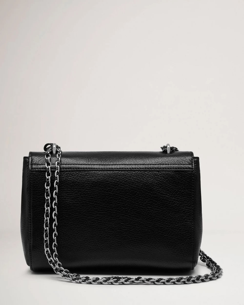 Lily Glossy Goat Black-Silver Toned