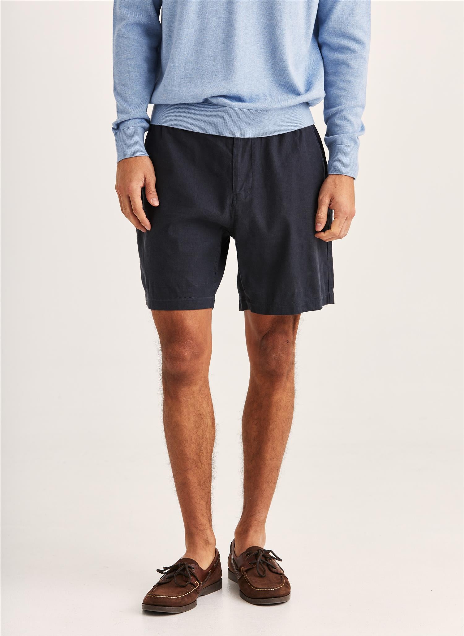 Fenix Linen Shorts - Blue