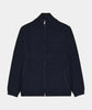 Zipper Knit Cardigan - Navy