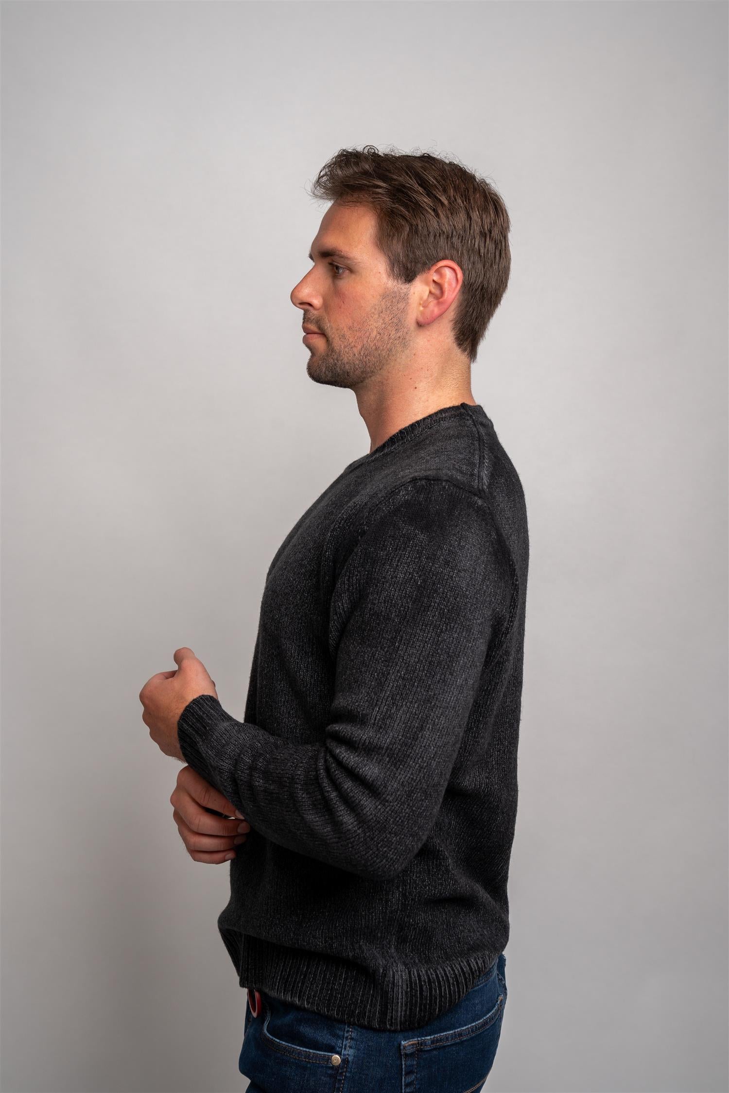 Wool Crew Neck - Black