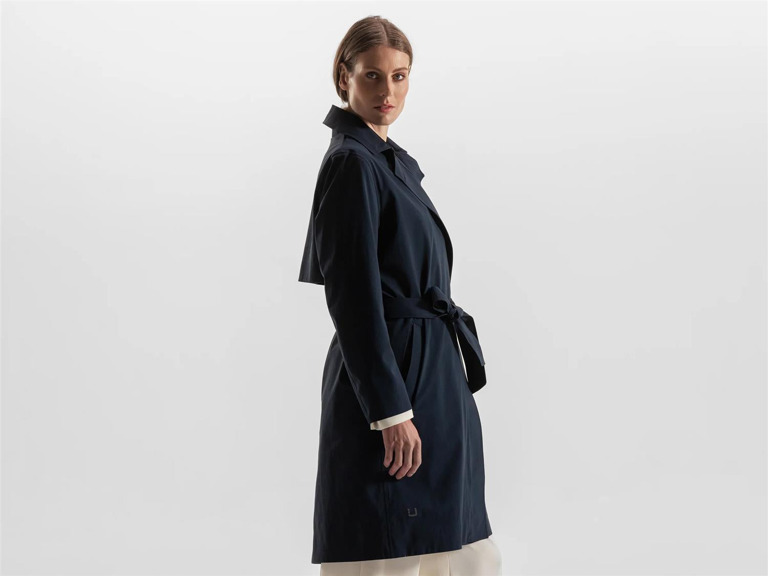 Skylar Trench Coat Navy