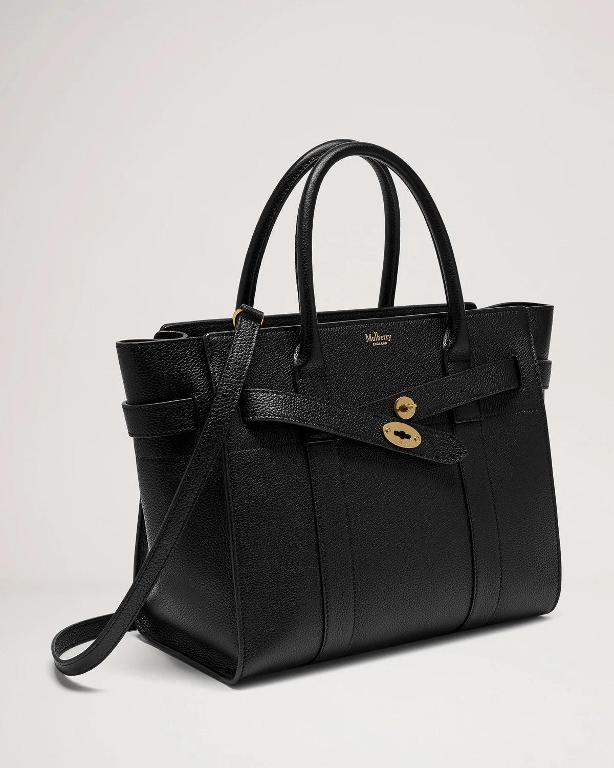 Small Zipped Bayswater Black Small Classic Grain