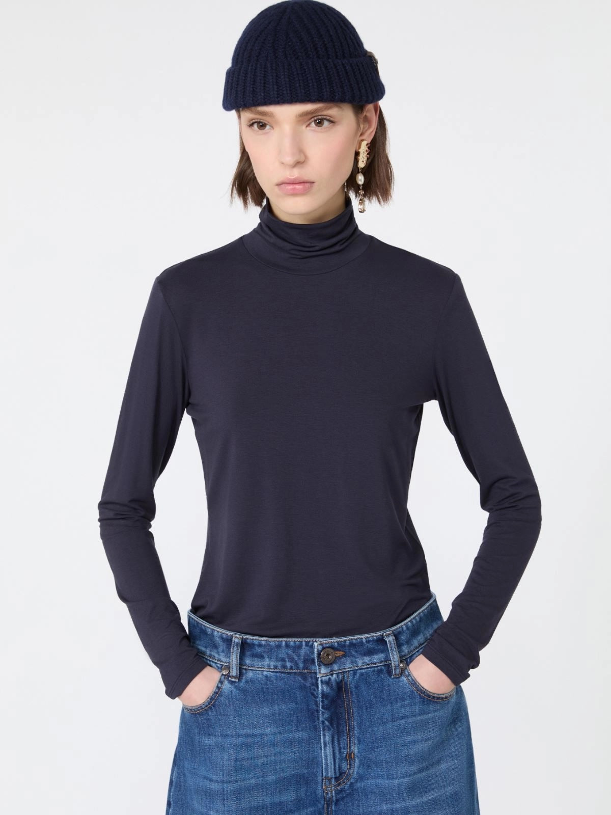 Slim-fit top - Navy