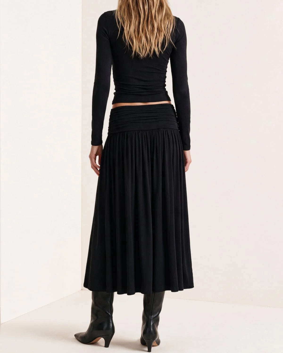 Jersey Turtleneck - Black