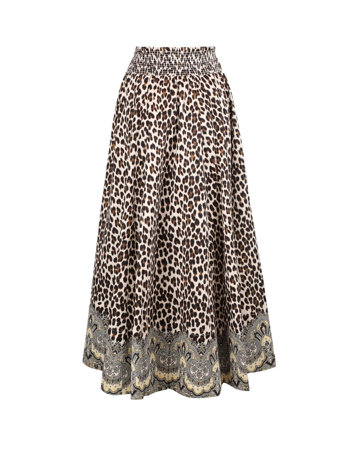 Taffeta Maxi Skirt Wild Paisley