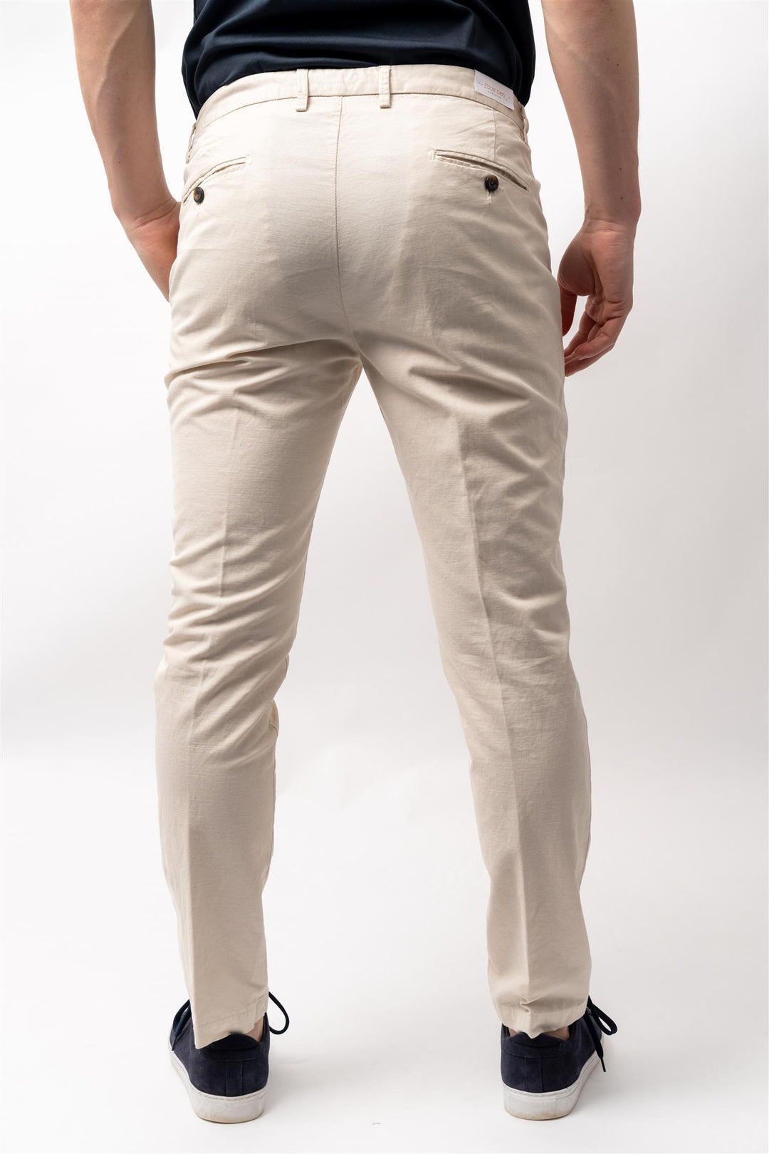Pantalone Cotton/Lino Off-White