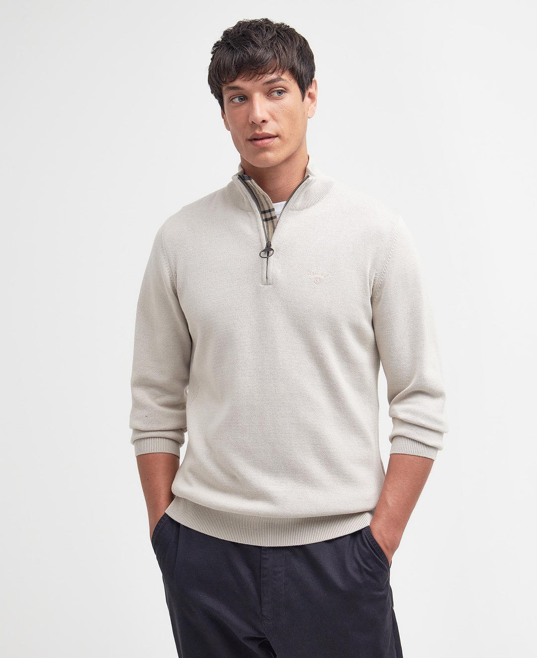 Half Zip Knitted - Beige