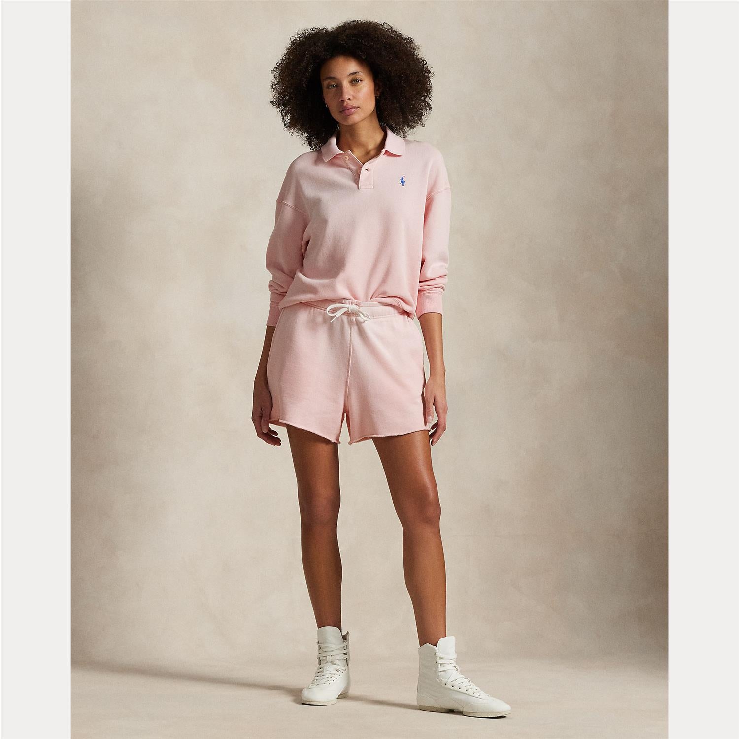 Lightweight Fleece Long-Sleeve Polo