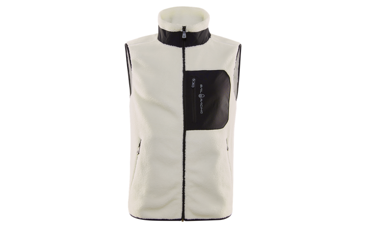 Bowman Pile Zip Vest - Ivory