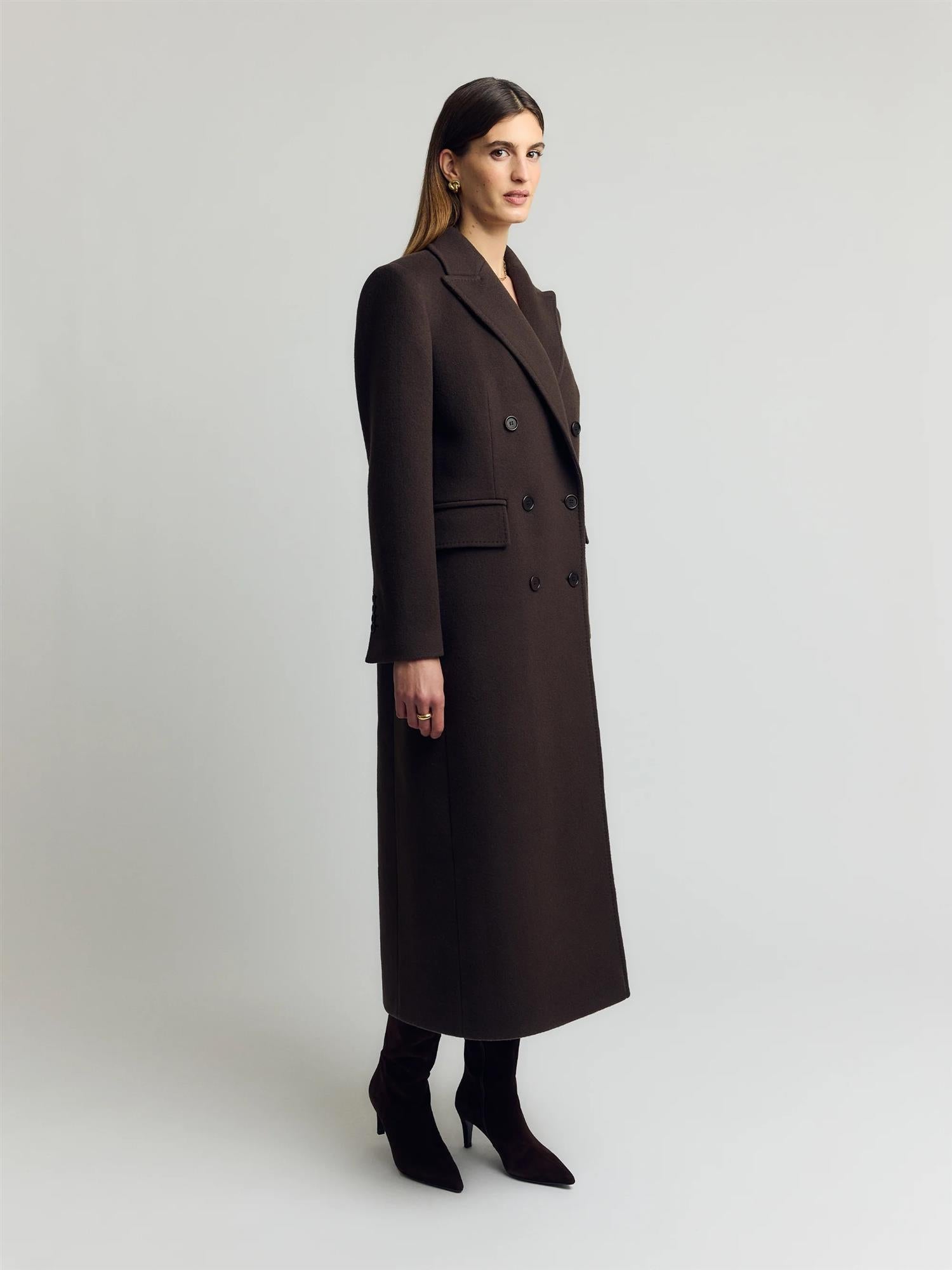 Angie Wool Coat – Espresso