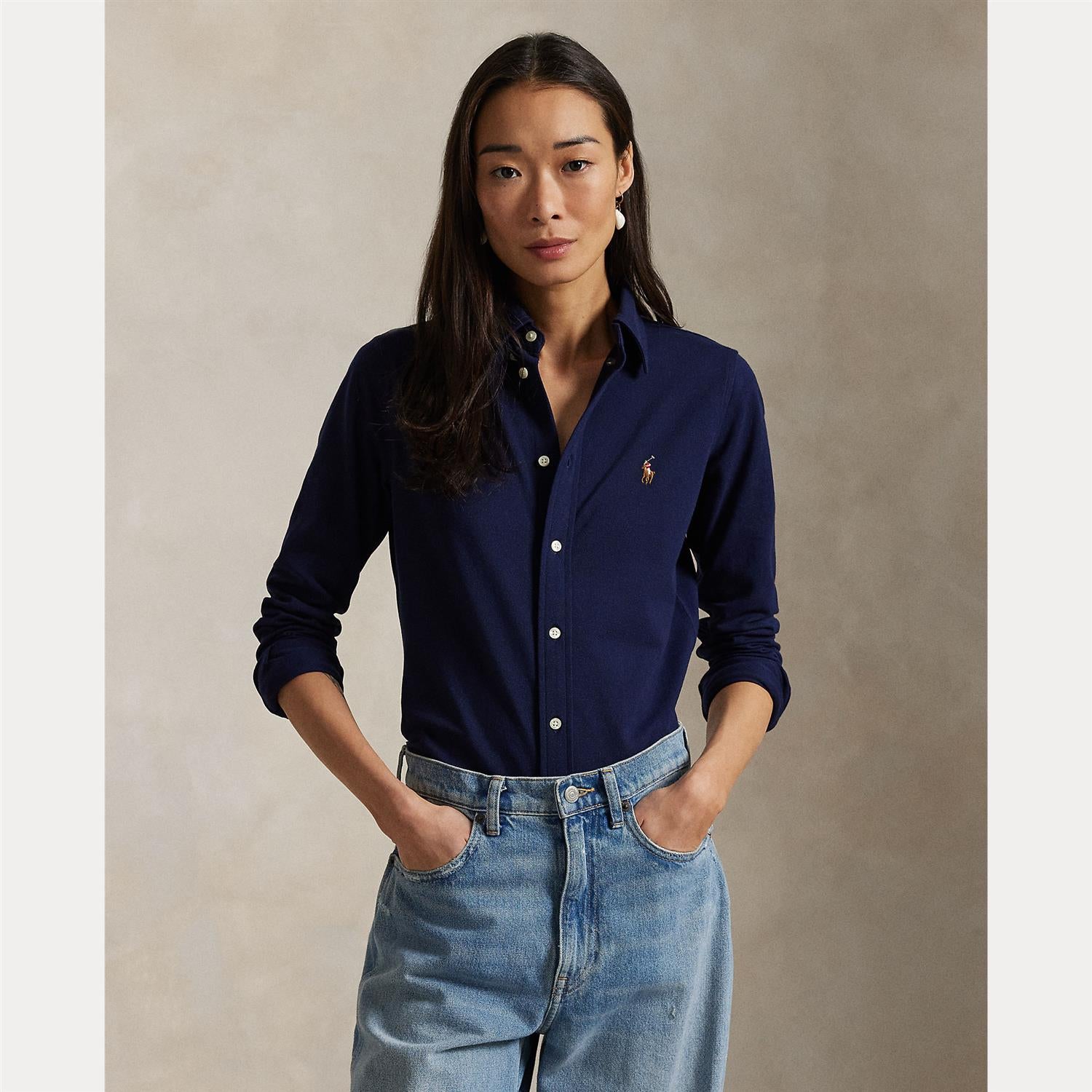 SLIM KNIT OXFORD SHIRT