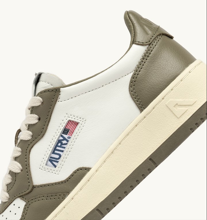 Medalist Low Man - LEAT/SUEDE WHITE/CVRT GR