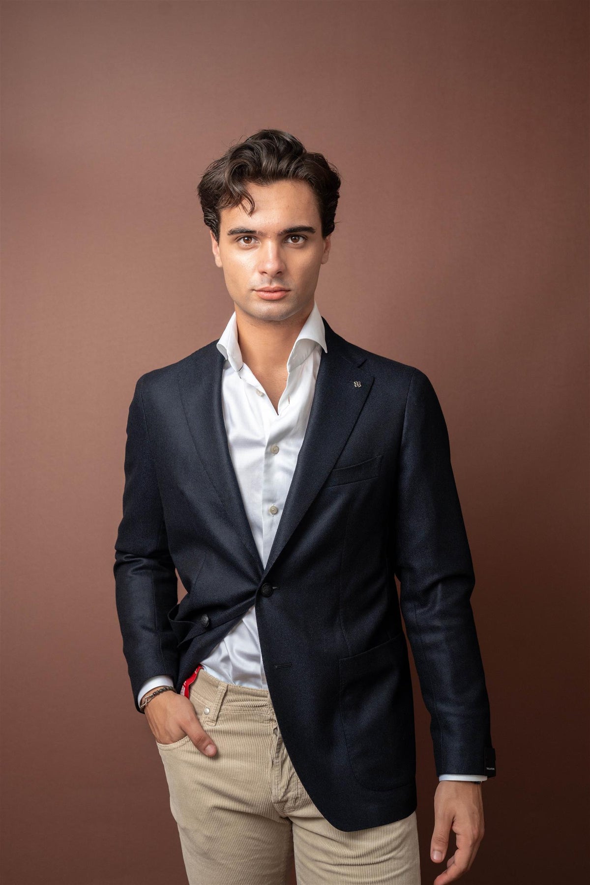 Blazer Cashmere Blend - Navy
