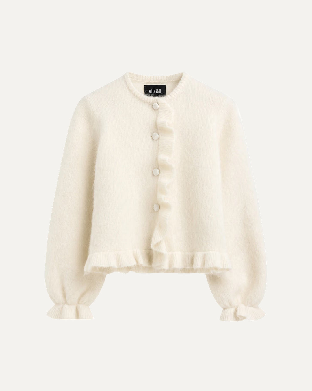 Ana Chunky Cardigan - Bright White