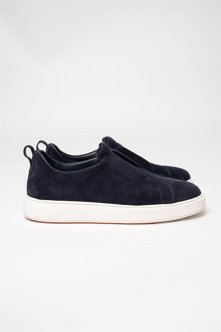 Suede Slip On Sneaker - Navy