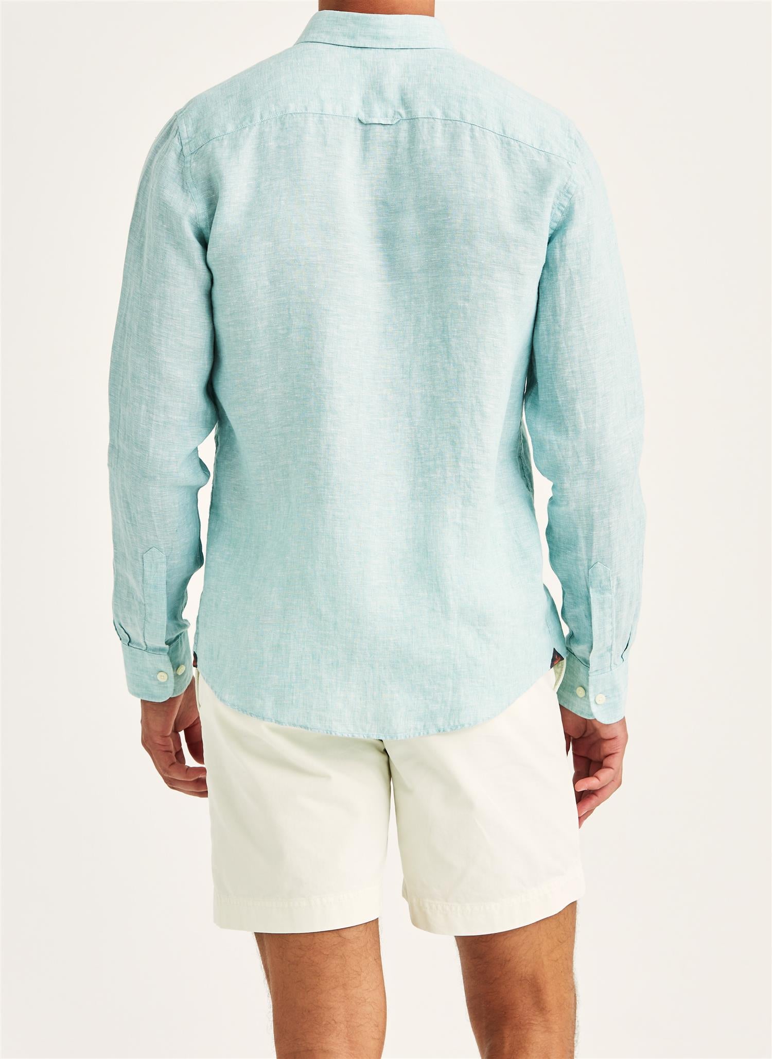 Douglas Linen Shirt Classi Fi - Green