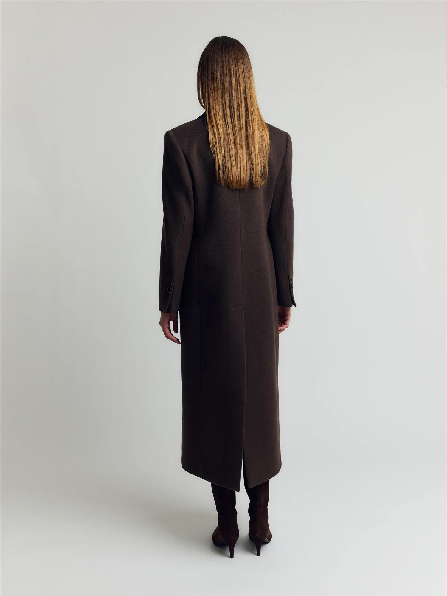 Angie Wool Coat – Espresso