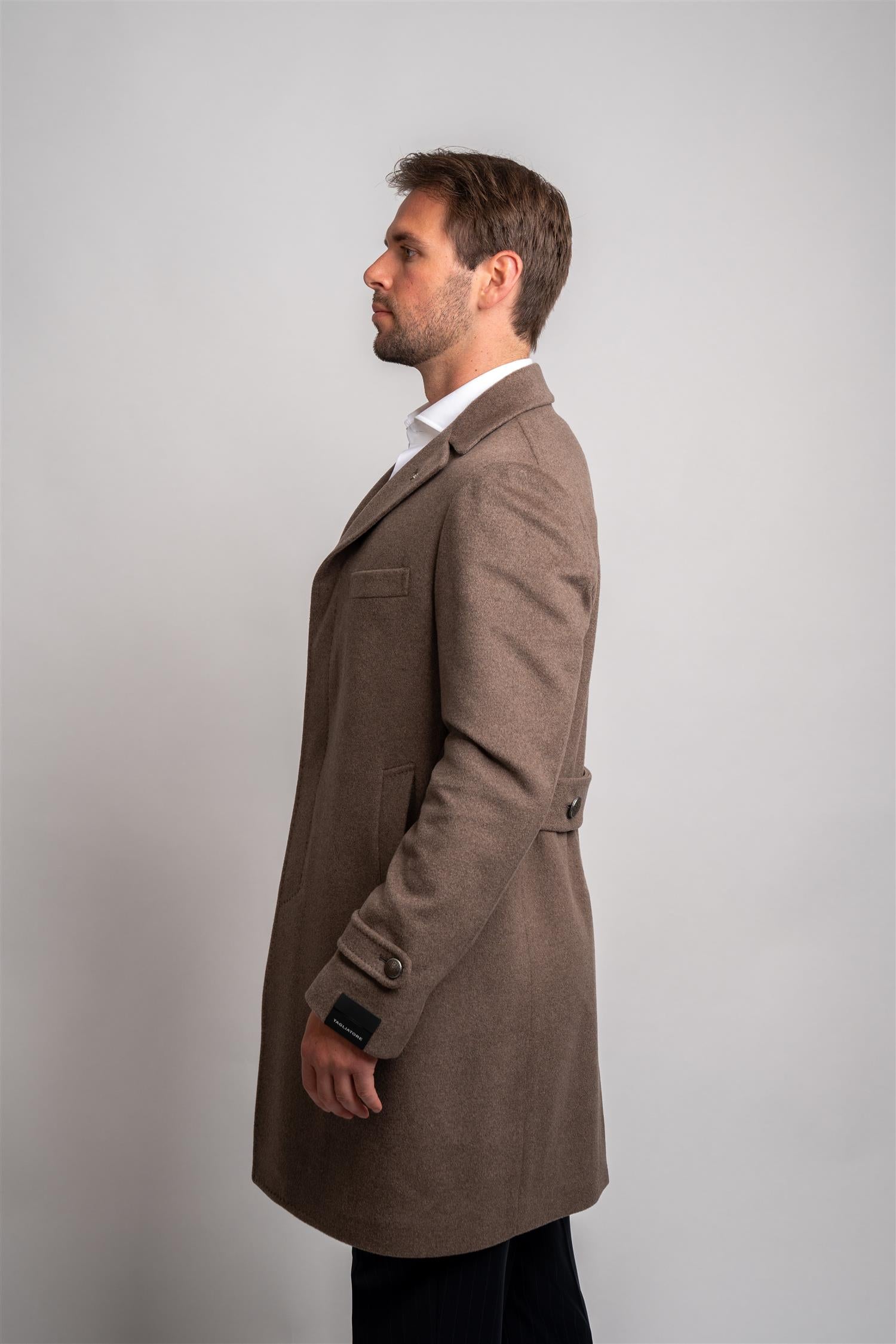 Thomas Coat Cashmere - Brown
