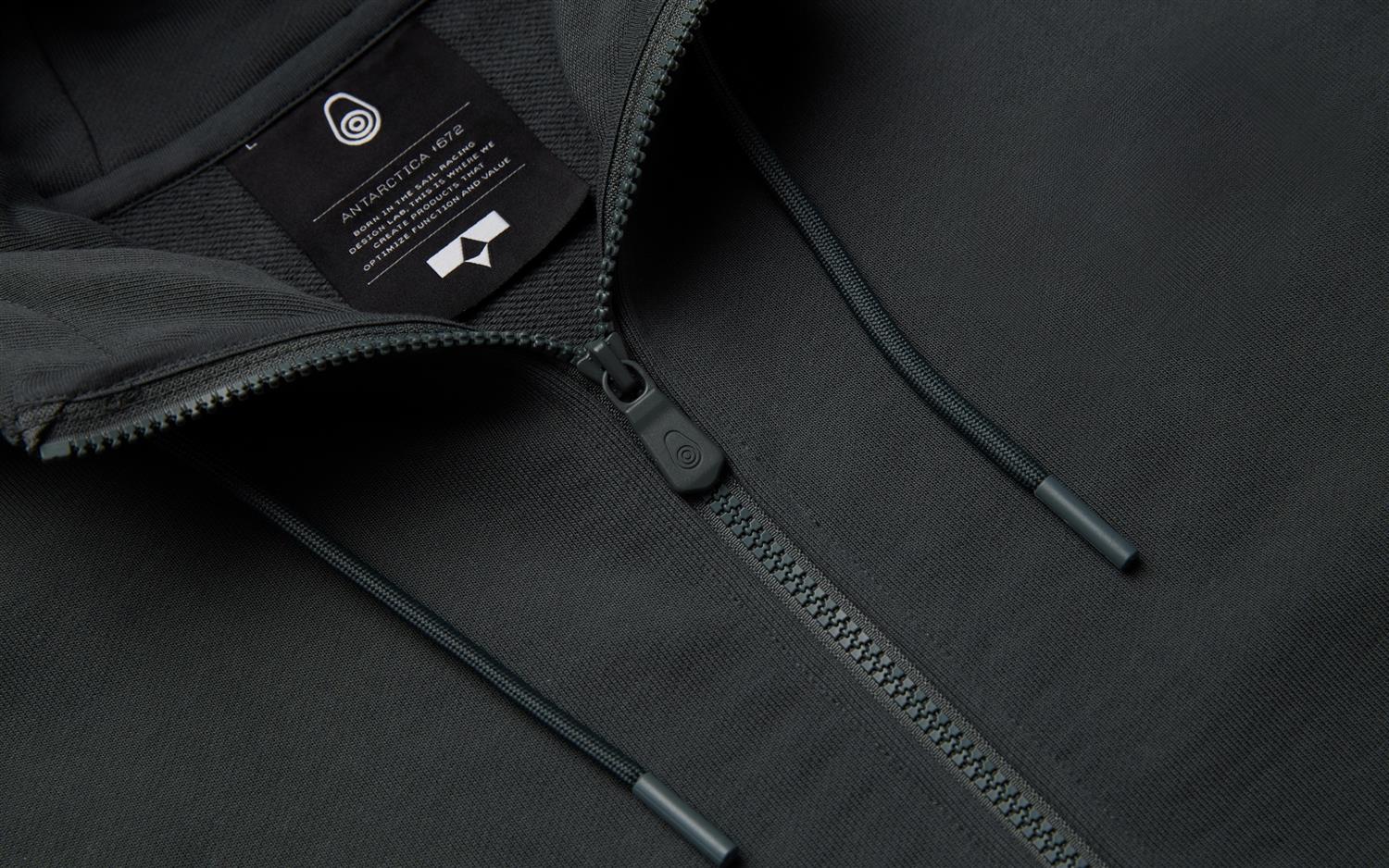 Drift Terry Zip Hood - Aurora Green