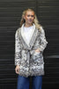 Long Fringed Paisley Jacket - White