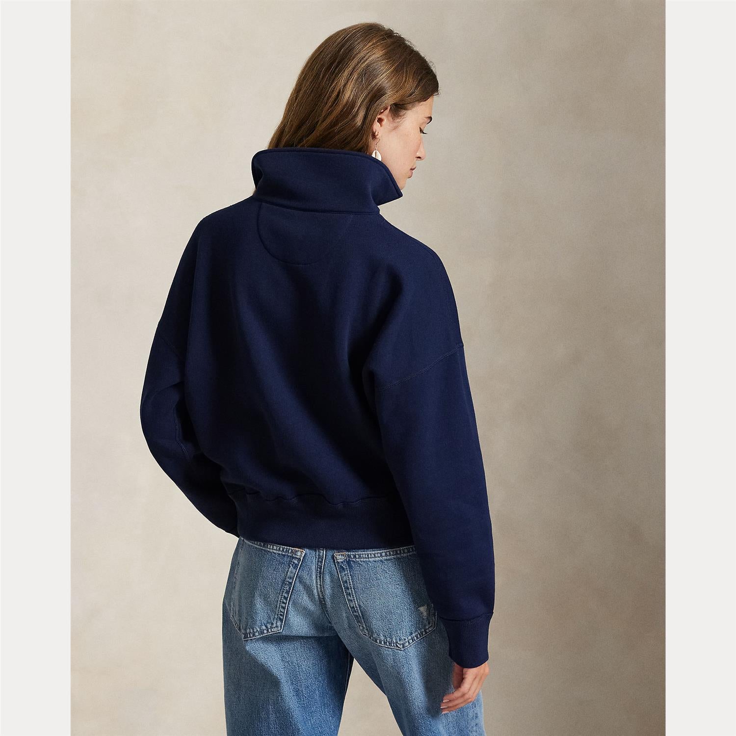 Fleece Quarter Zip Navy