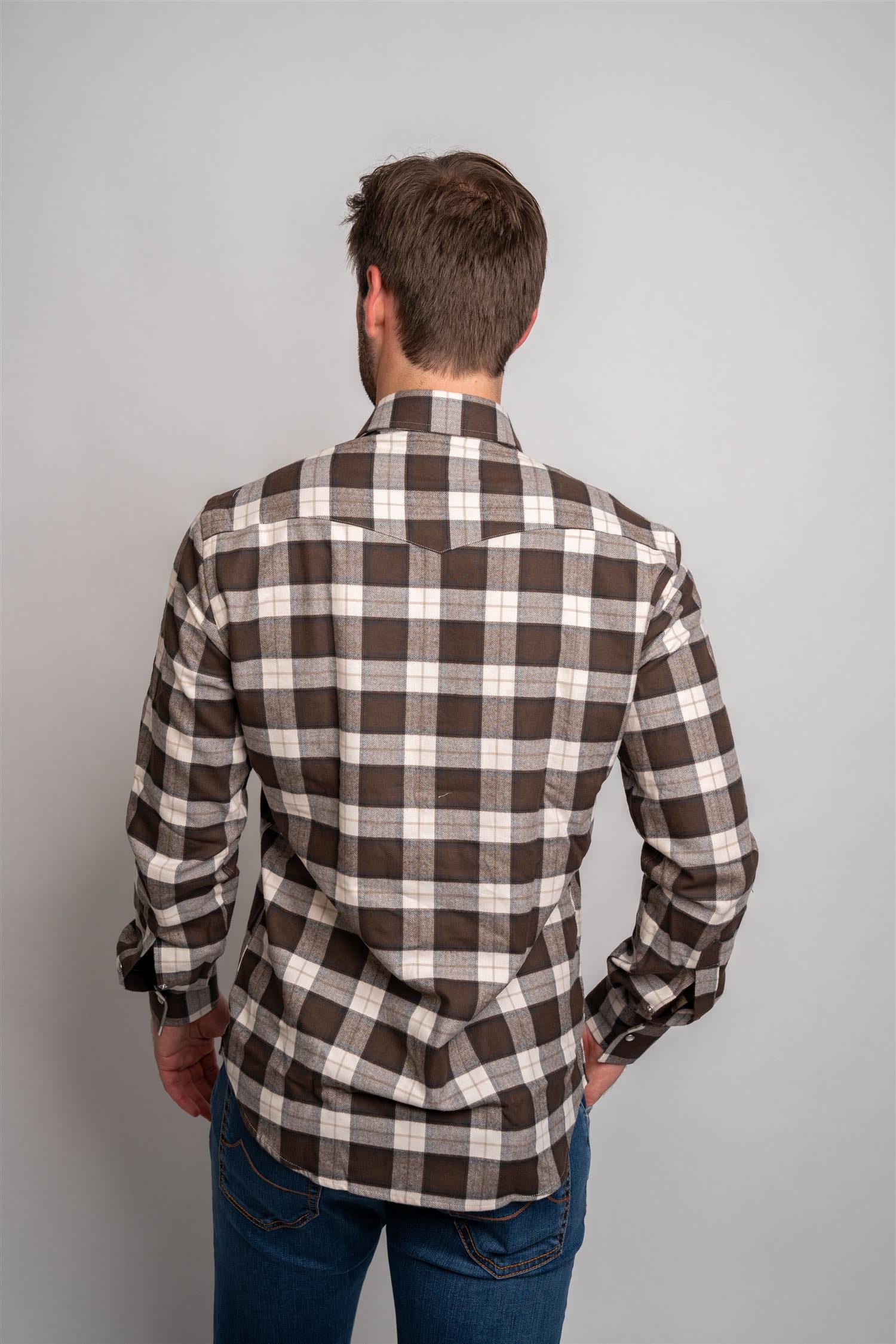 Flannel Ruter - brun