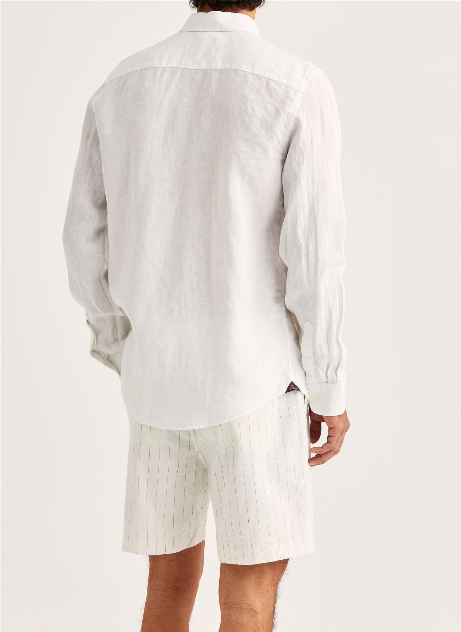 Douglas Linen Shirt - Off-White