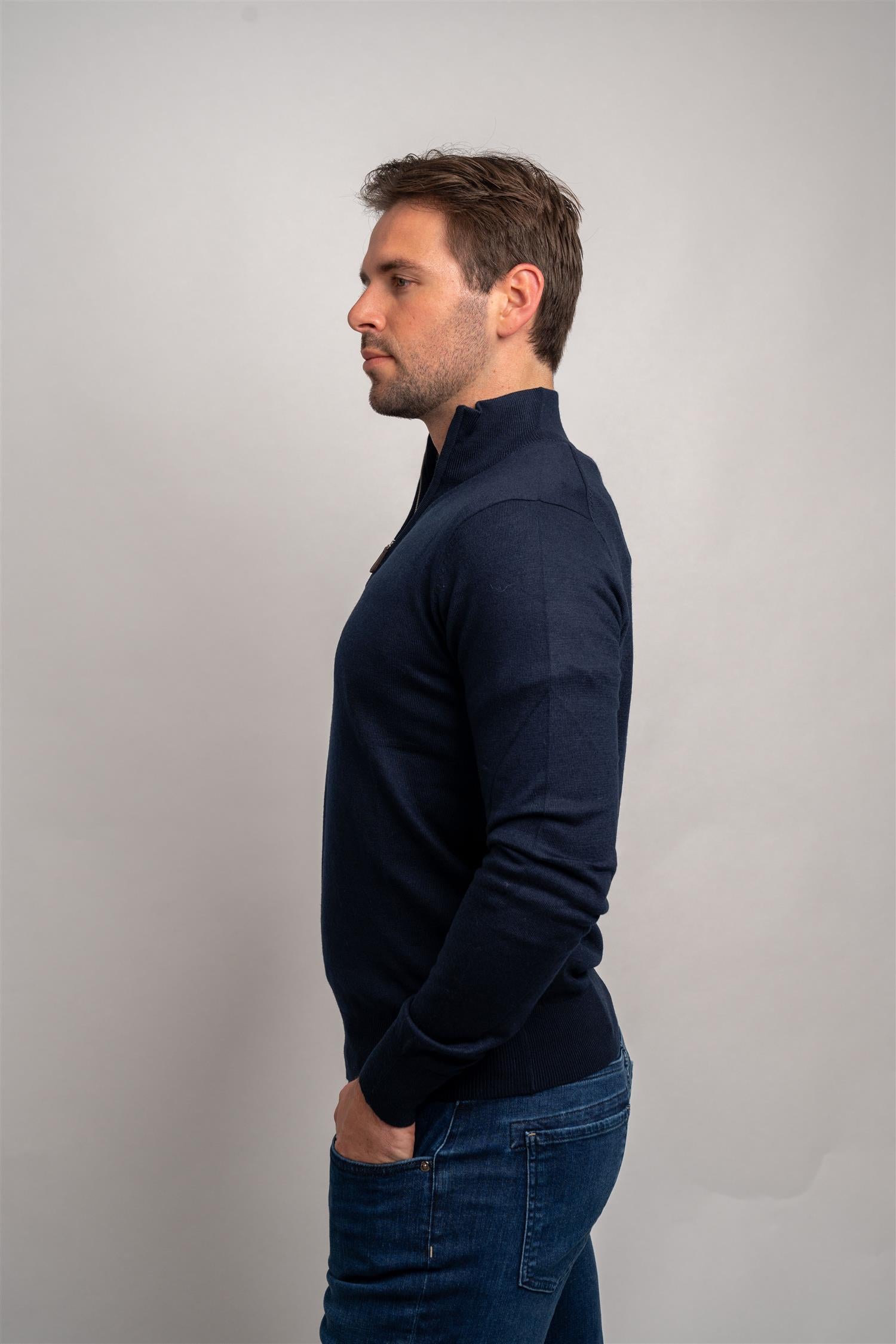 Half Zip - Navy