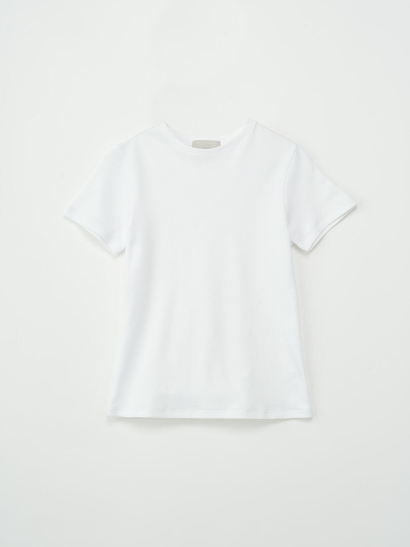 ROUND NECK COTTON JERSEY TEE