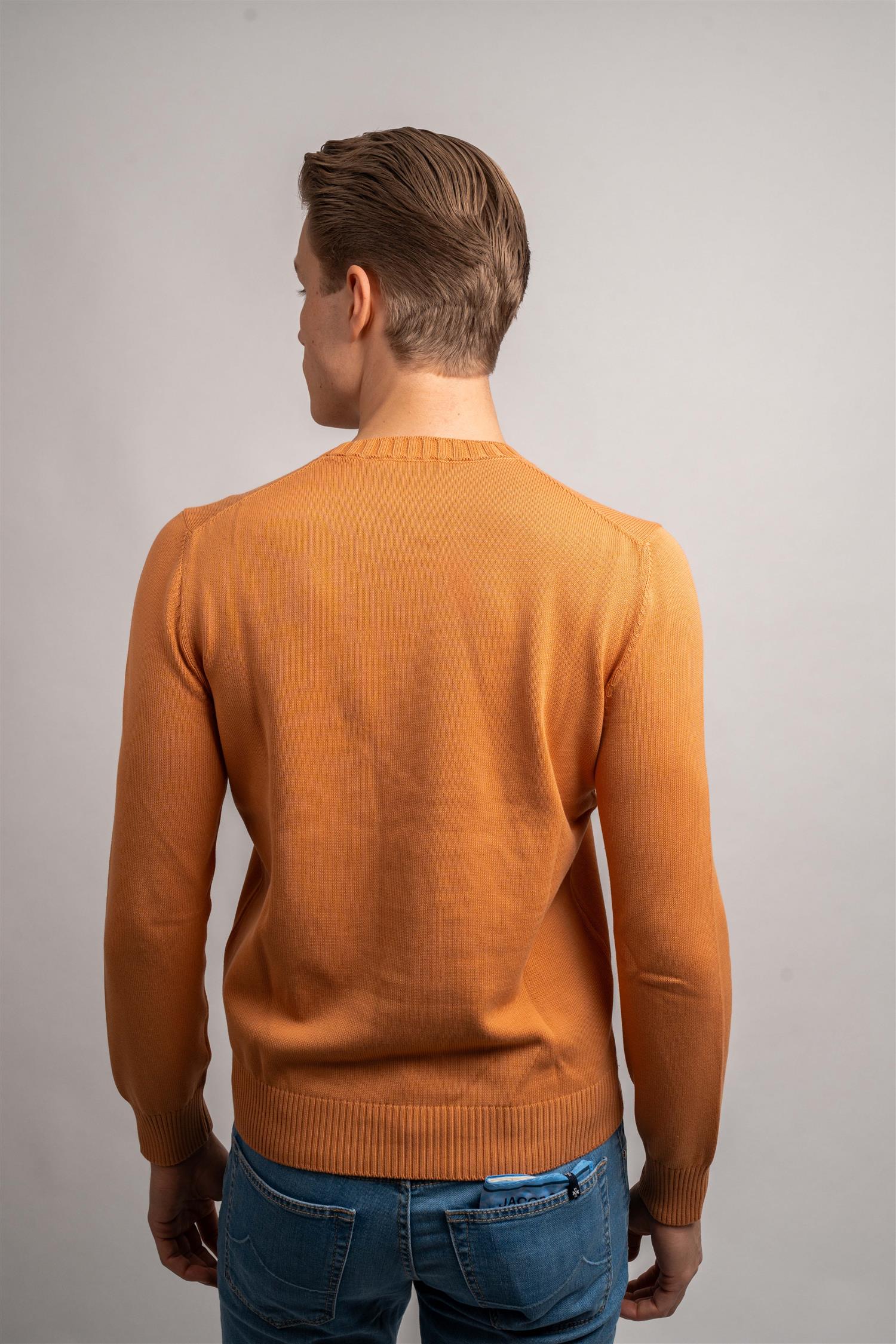Cotton Crewneck - Orange