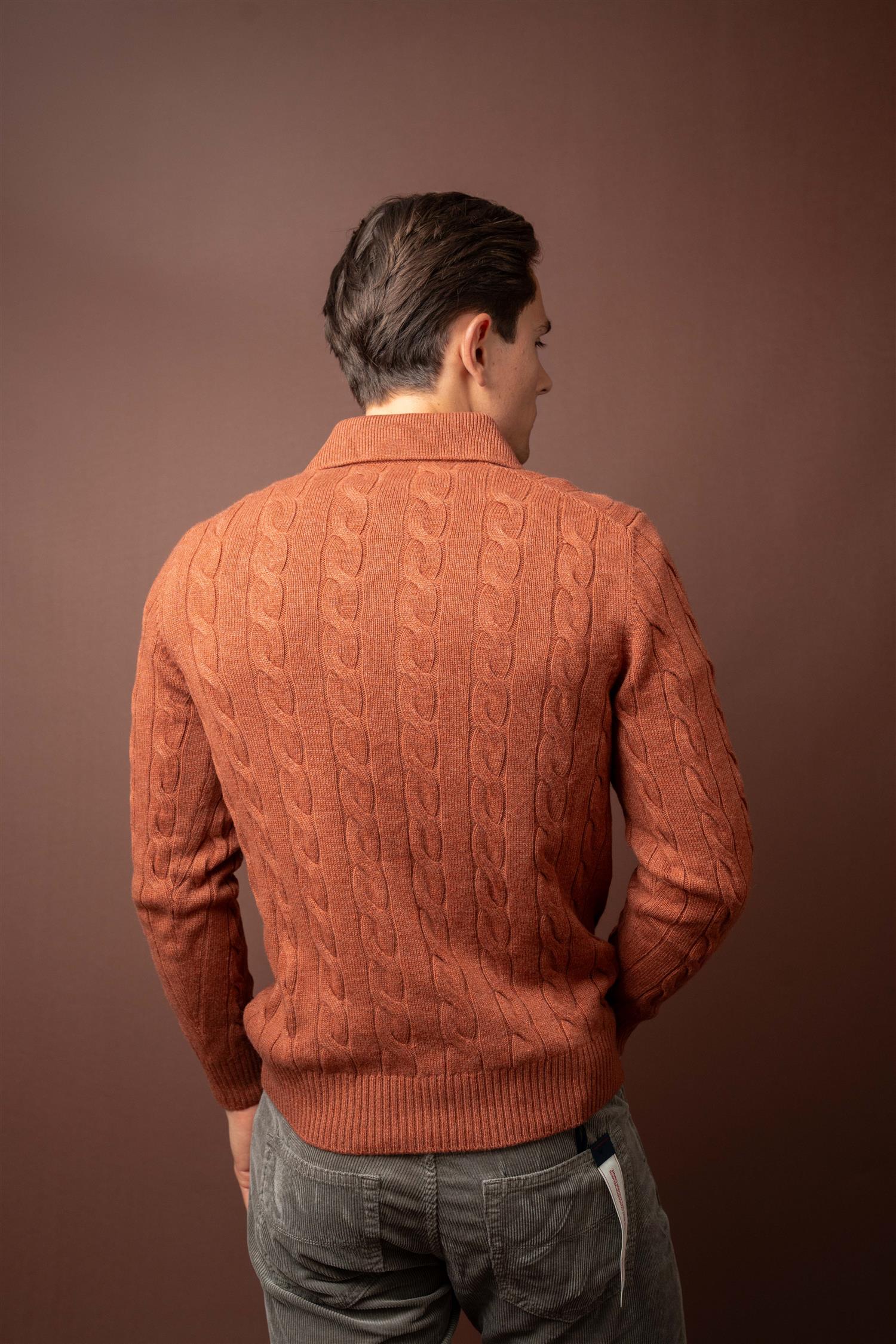 Cable Tennis Polo - Orange