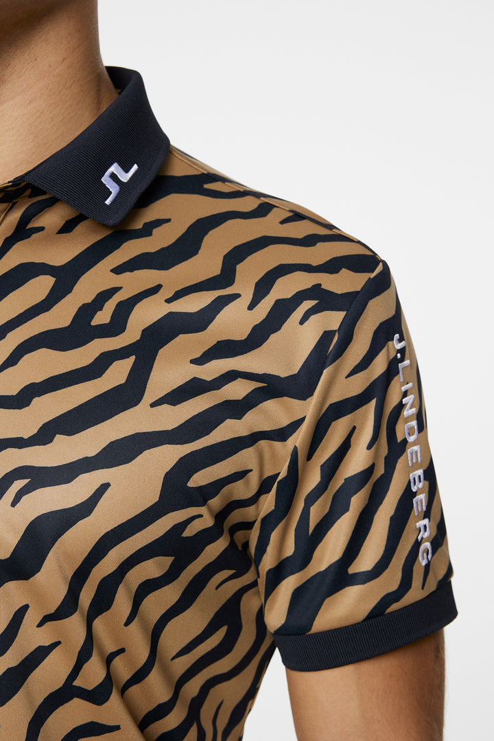 Tour Tech Polo - Tiger Brown