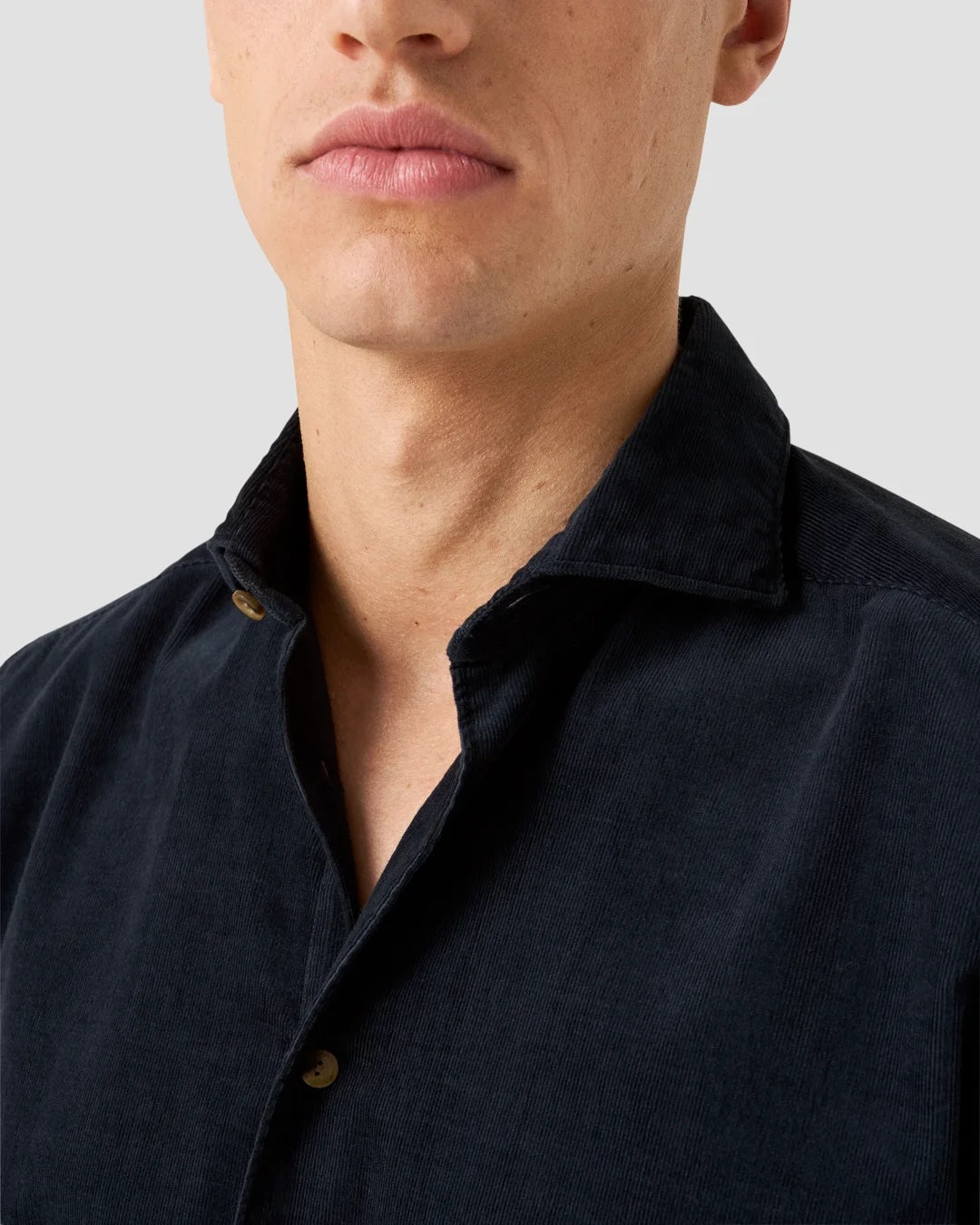 Fine Whale Corduroy Shirt - Navy