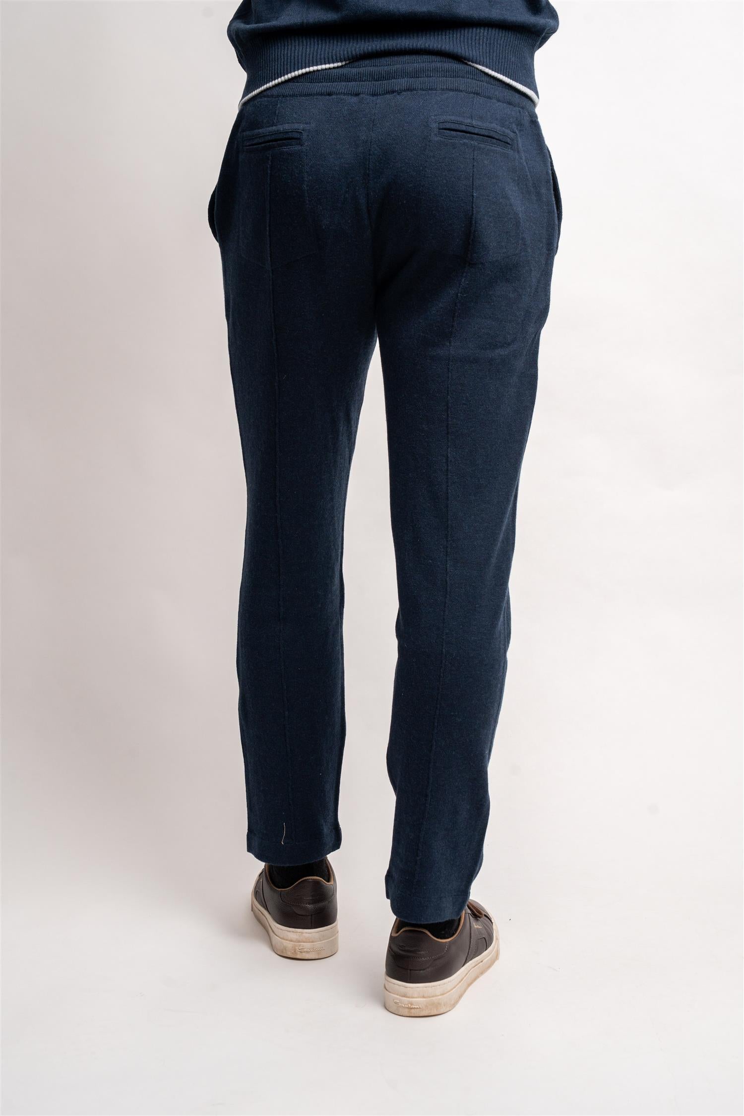 Pantalone Cashmere / Cotton - Navy