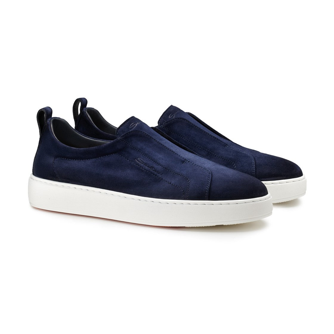 Suede Slip On Sneaker - Navy