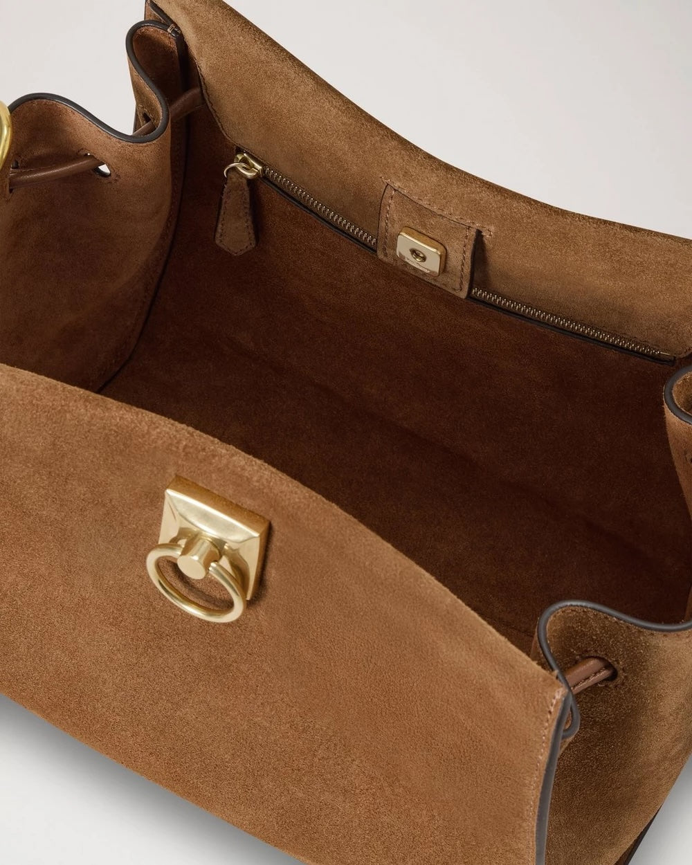 Small Iris Vintage Oak Suede