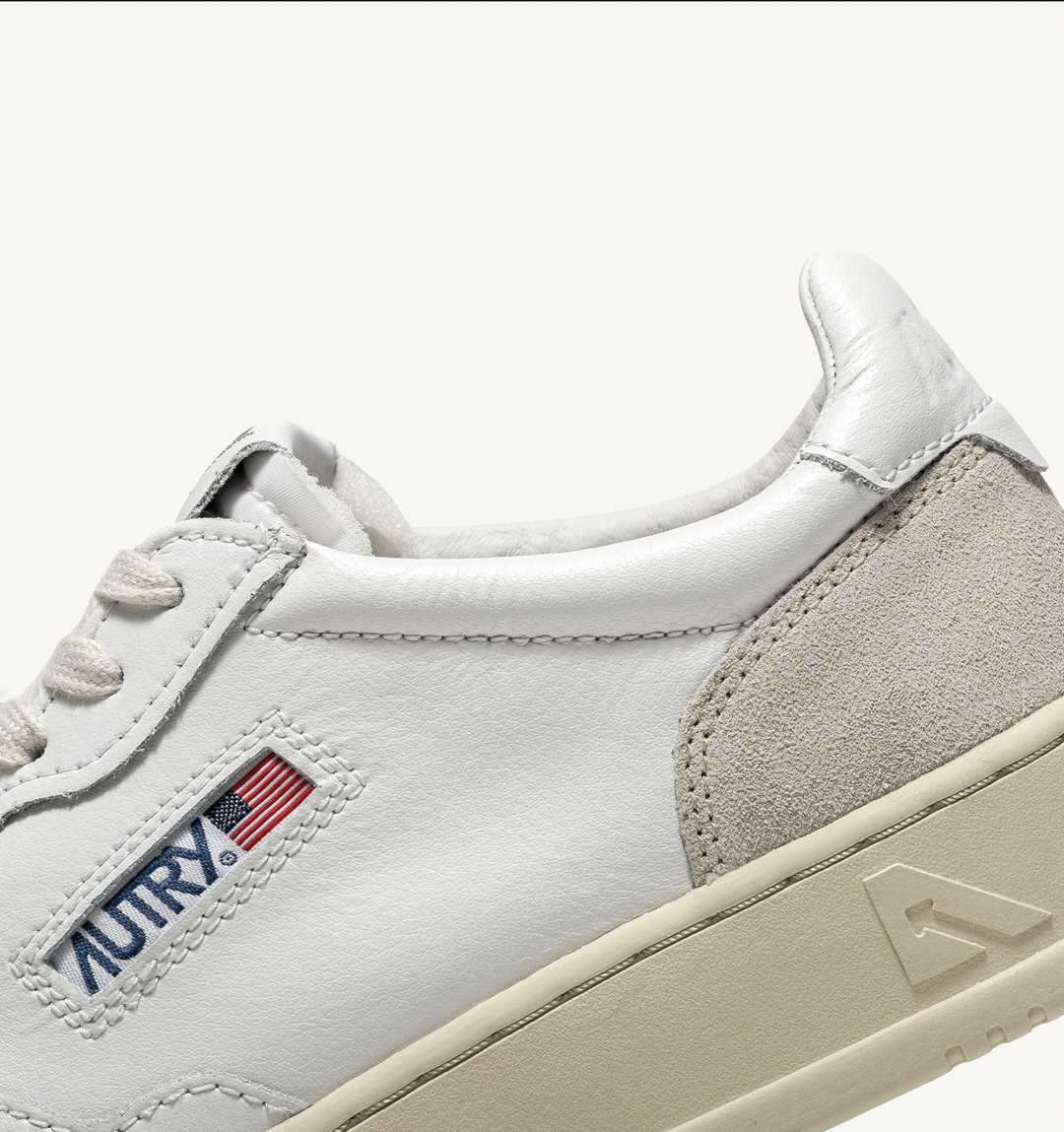 Medalist Low Leat/Suede Hvit/Beige