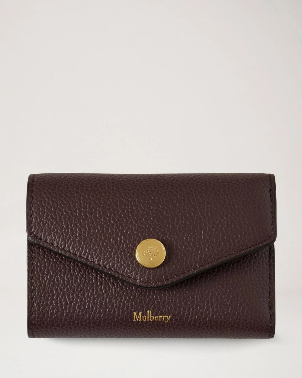 Folded Multi-Card Wallet Oxblood Small Classic Grain