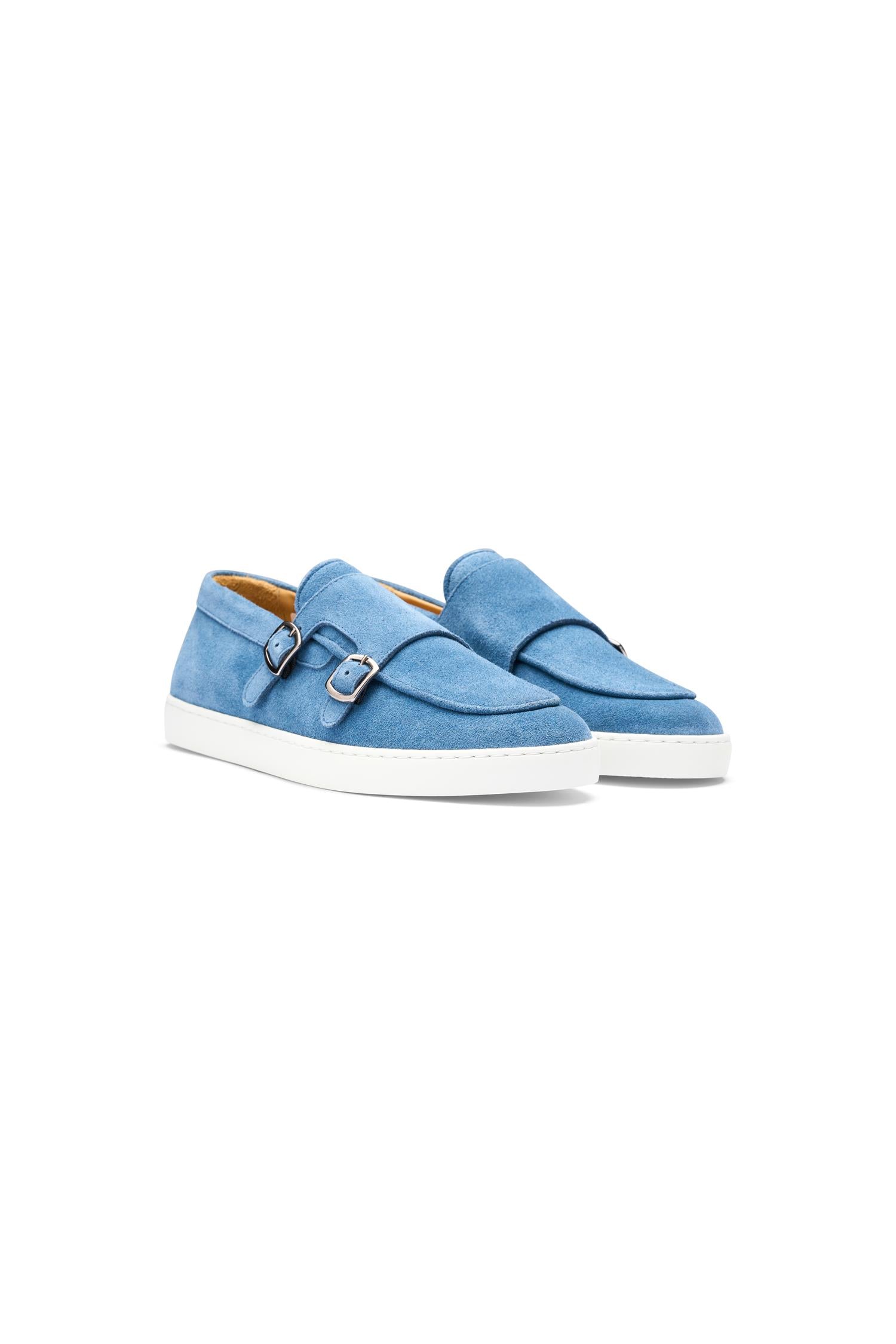 Monk Strap Sneaker - Ocean Suede