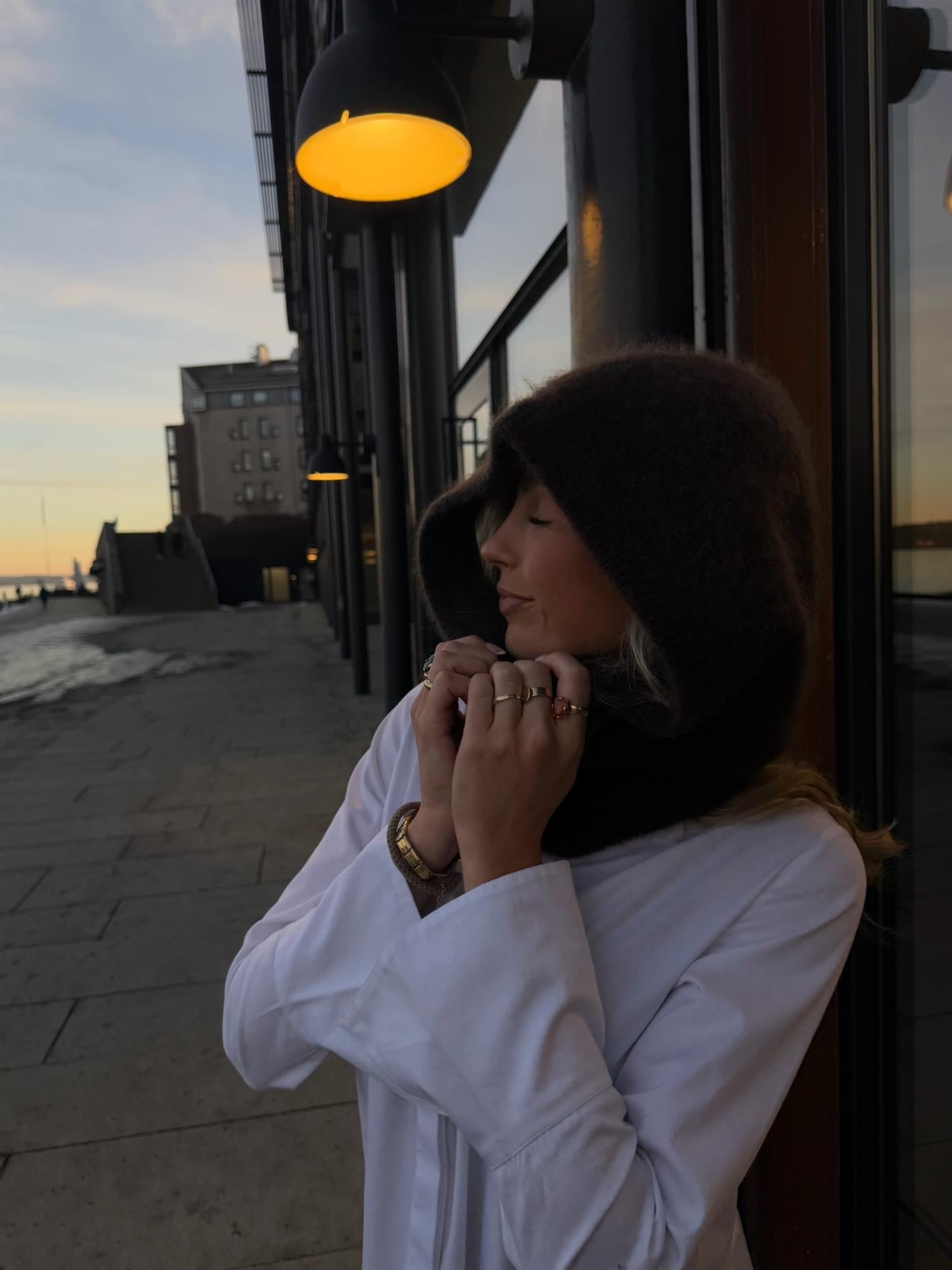 Kajsa Chunky Balaclava Dark Brown