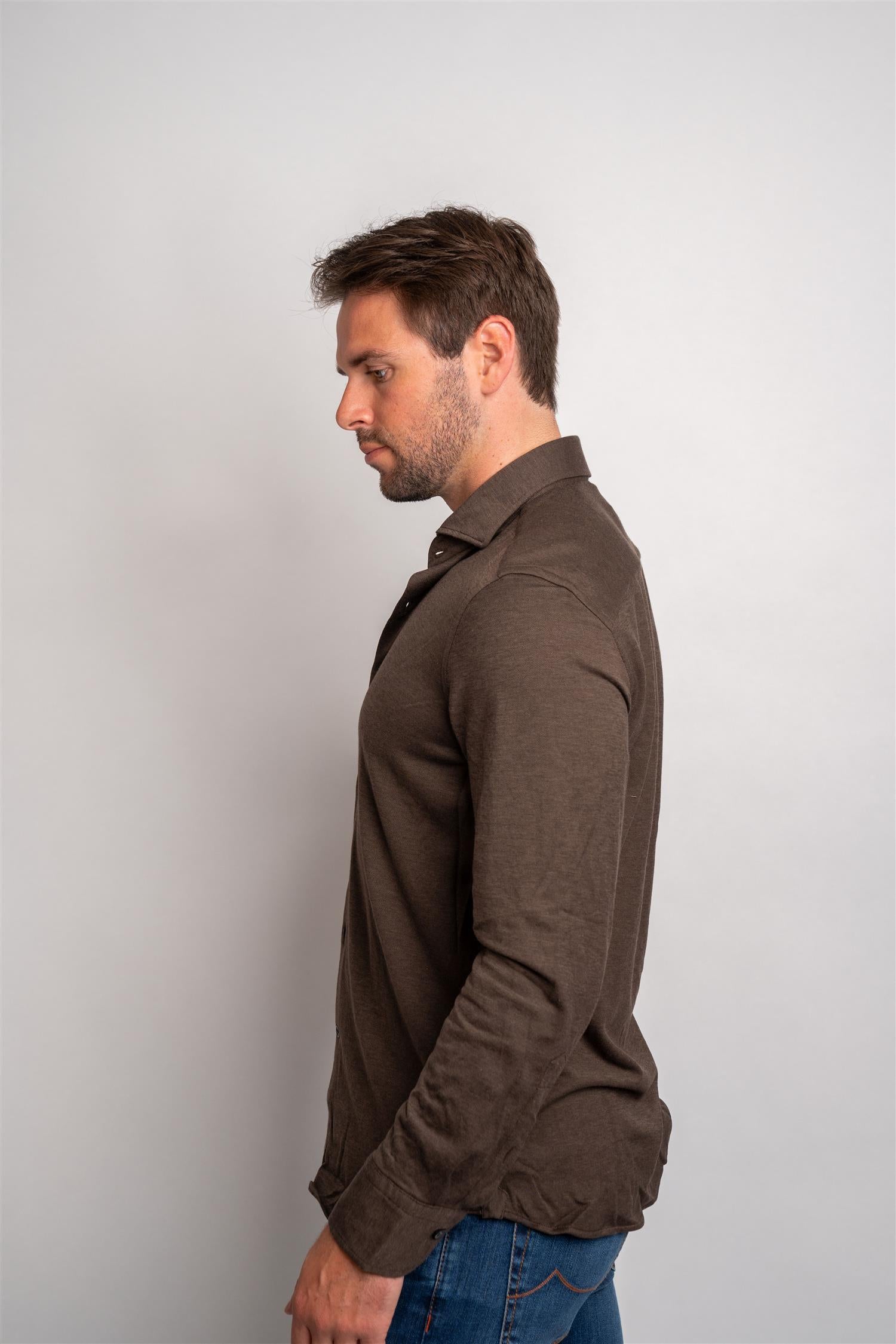 Man Shirt - Dark Brown