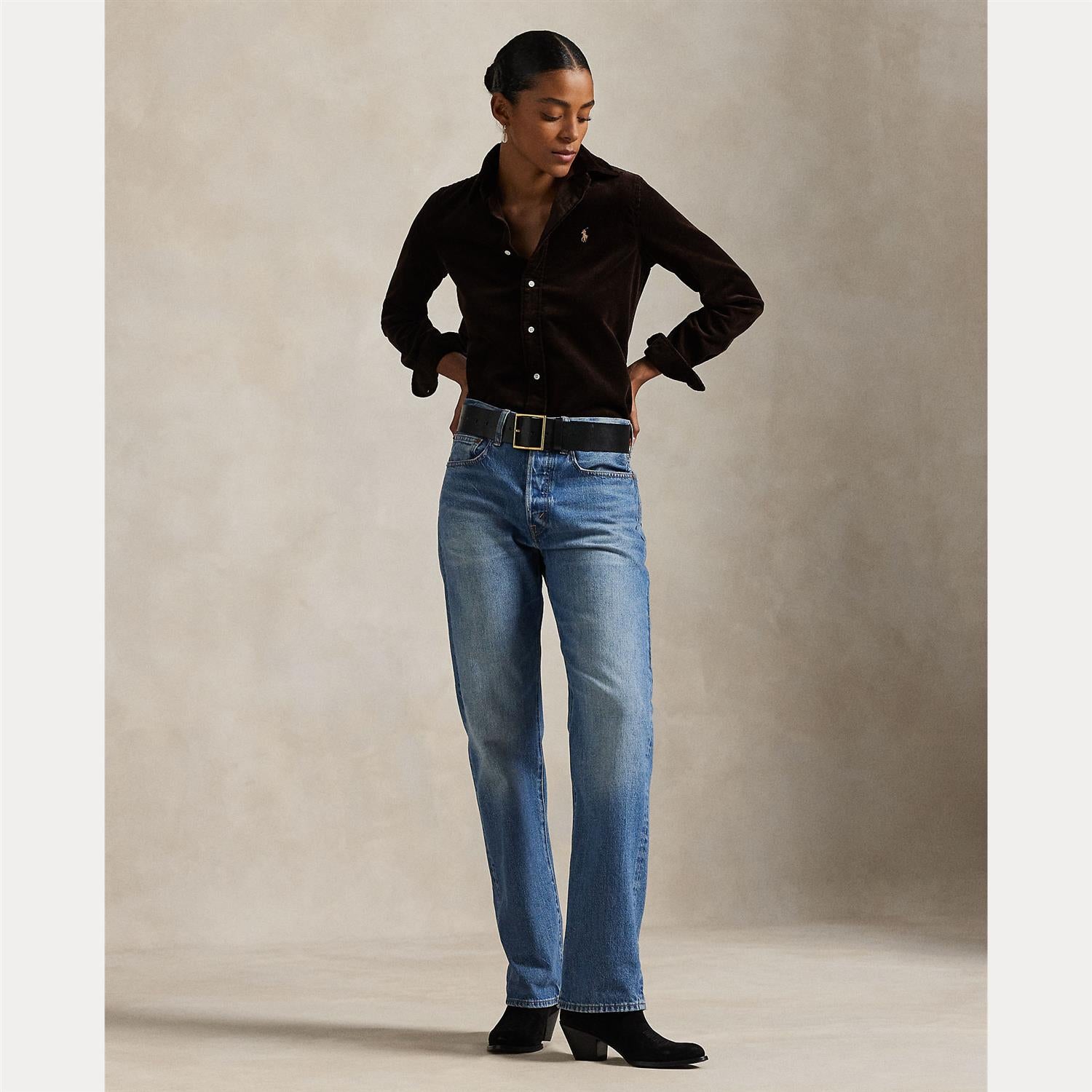 Woven Sport Shirt Dark Beech