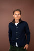 Cashmere Fur Cardigan - Navy