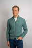 Cable Knitted Cashmere - Mid Green