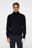 Mac Knitted Zip Sweater - Navy